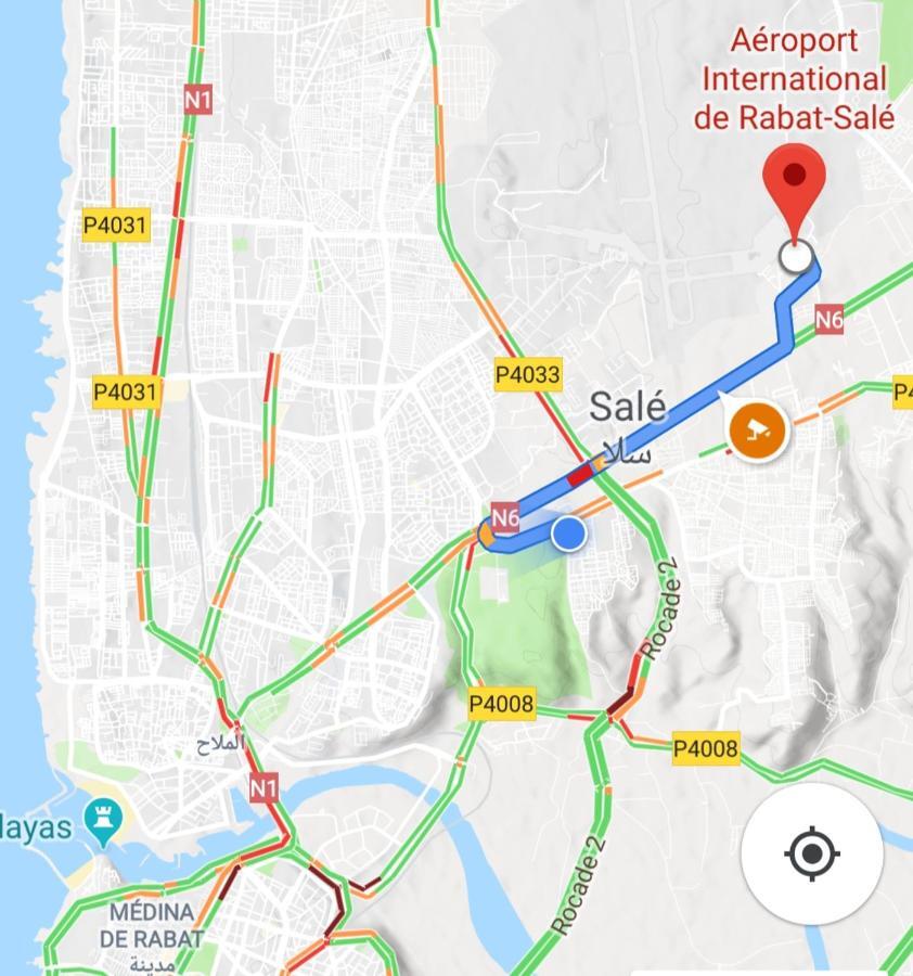 Appart 5min de l'aéroport&marina Salé Extérieur photo